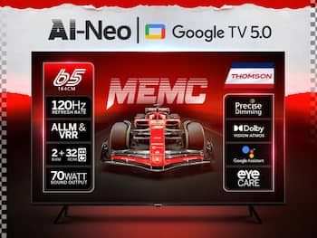 Thomson Launches Bezel-Less QLED Google TVs With 70W Dolby Audio In India: Check Price