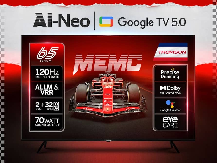 Thomson Launches Bezel-Less QLED Google TVs With 70W Dolby Audio In India: Check Price