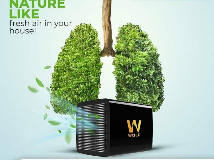 WOLF AIRMASK(1000 Feet), Powerful Air Purifier