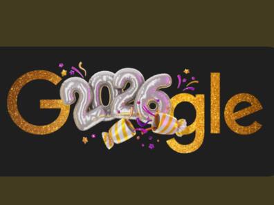 New Year 2026: Google ने नए साल की खुशी में बनाया स्पेशल रंग-बिरंगा डूडल