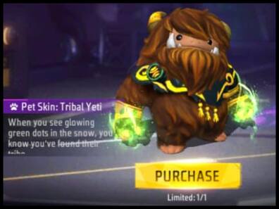 Free Fire Max में Tribal Yeti Pet Skin आधे Diamonds में पाने का मौका, ऐसे करें Claim