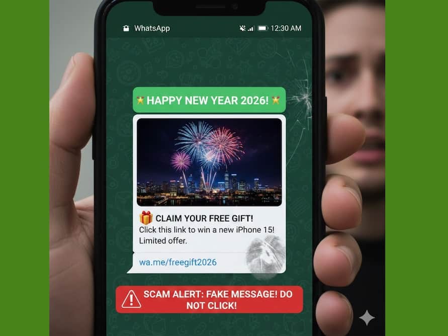 Happy New Year 2026 वाले WhatsApp मैसेज से रहें सावधान, 1 क्लिक में अकाउंट हो सकता है खाली
