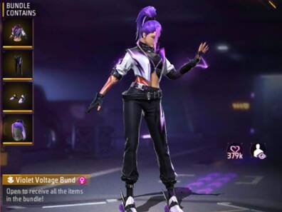 Free Fire Max में Violet Voltage Bundle आधे दाम में पाने का मौका, ऐसे करें Claim