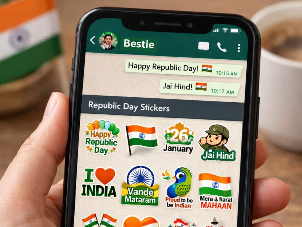 Republic day stickers