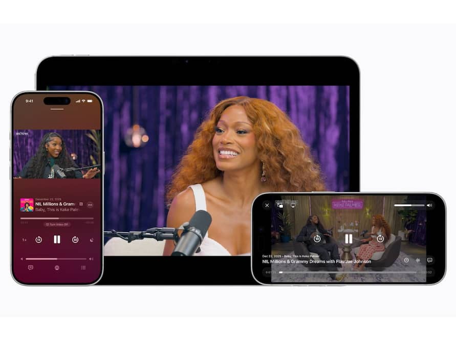 Apple challenges YouTube, Spotify with new video podcast feature