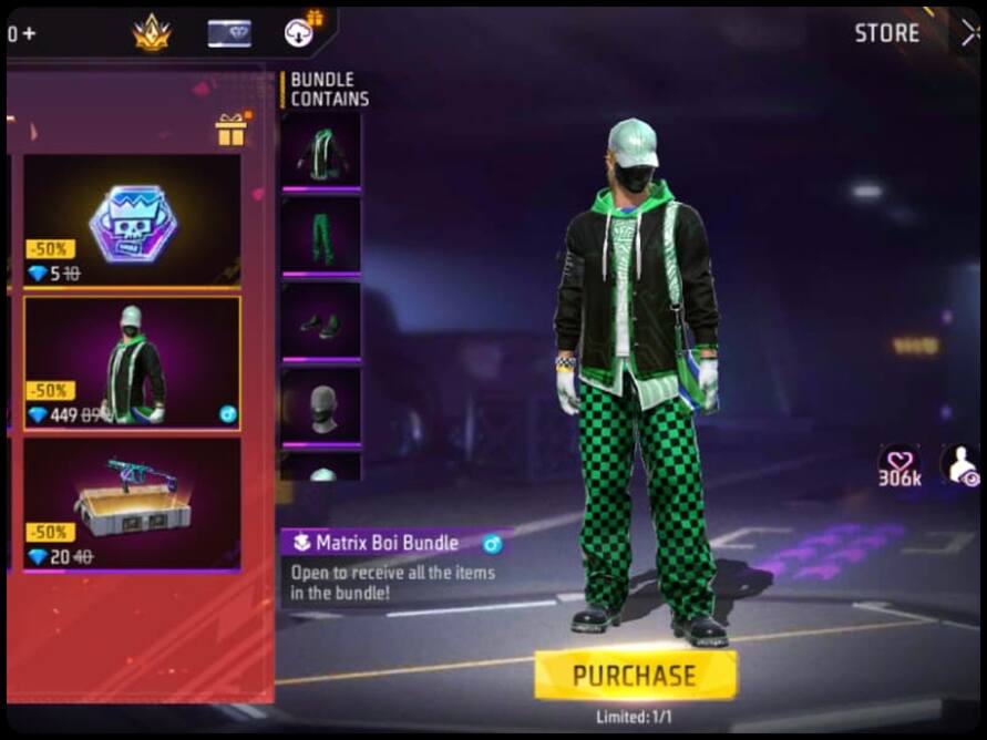 Free Fire Max में Matrix Boi Bundle आधे Diamonds में पाएं, जानें कैसे