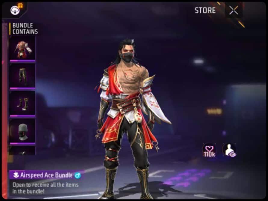 Free Fire Max में Airspeed Ace Bundle पाने का मौका, हाफ Diamonds में करें Claim