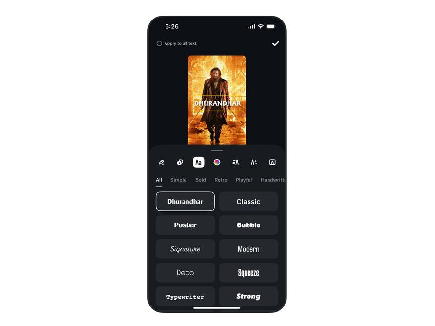 Instagram brings Dhurandhar 2 font to Edits for limited time: How to use it