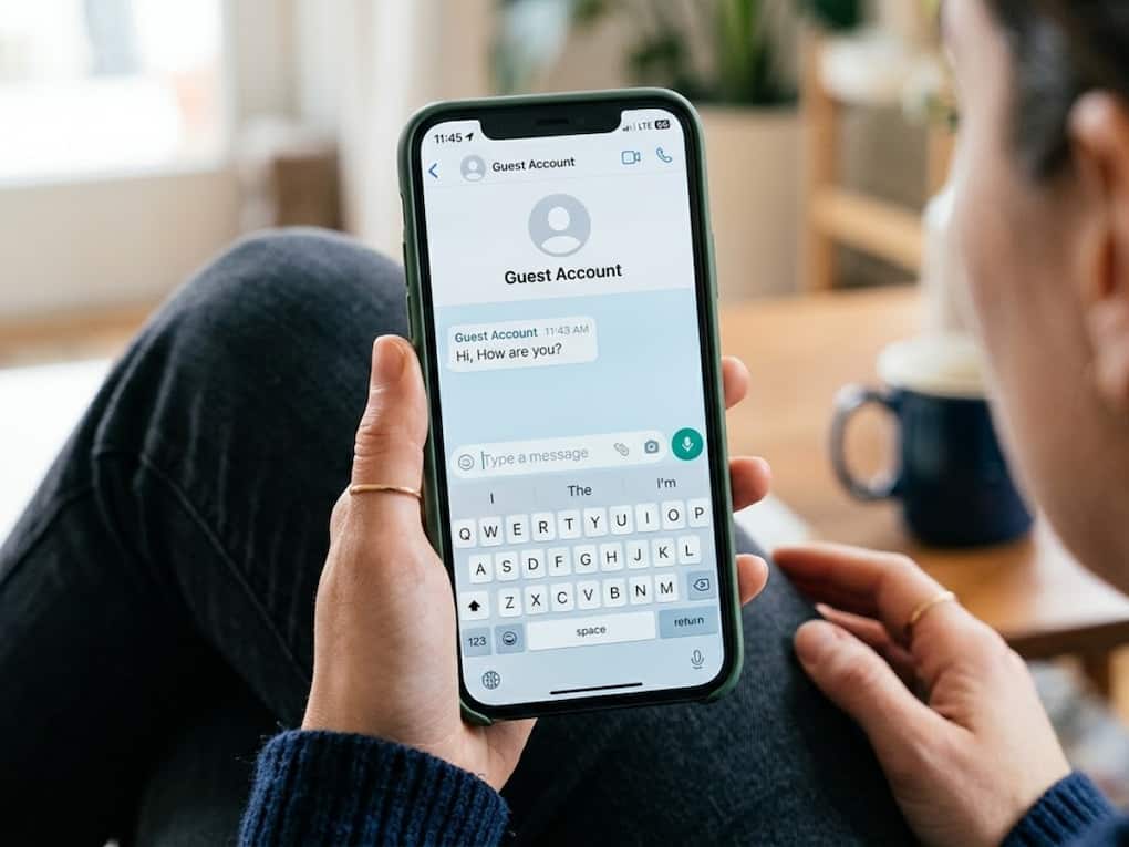 WhatsApp guest account