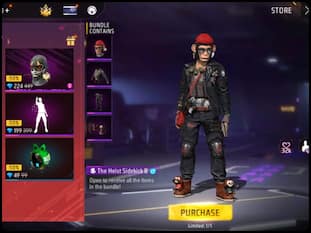 Free Fire Max में पाएं The Heist Sidekick Bundle, हाफ Diamonds में करेगा काम
