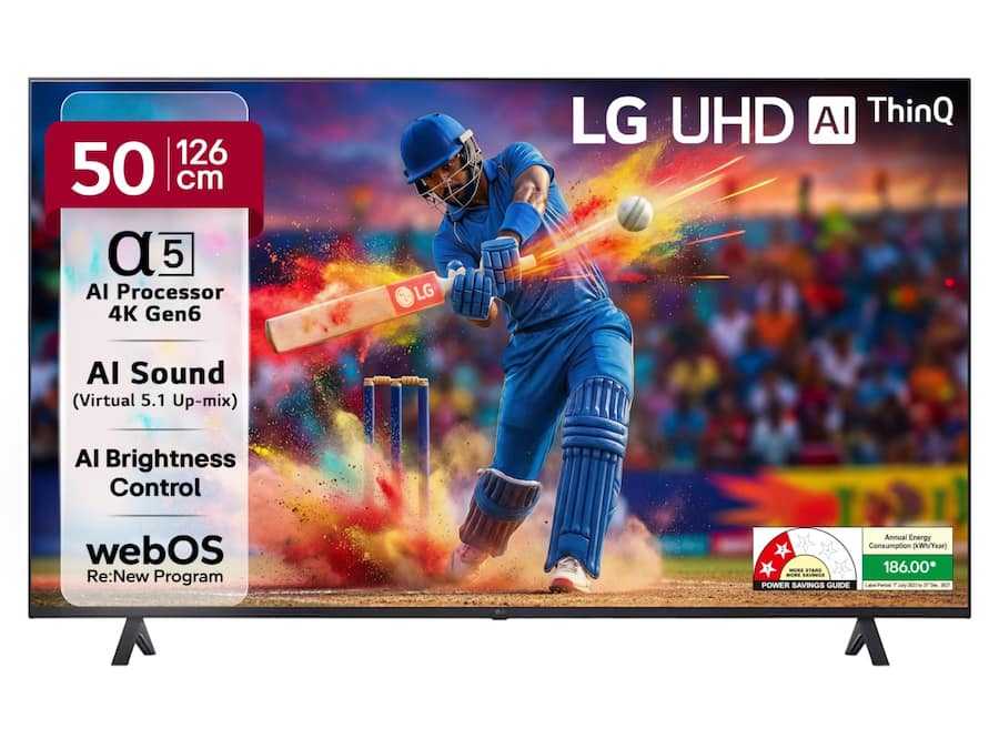 LG 126 cm 50 inches UR7500 AI Series 4K Ultra HD Smart TV