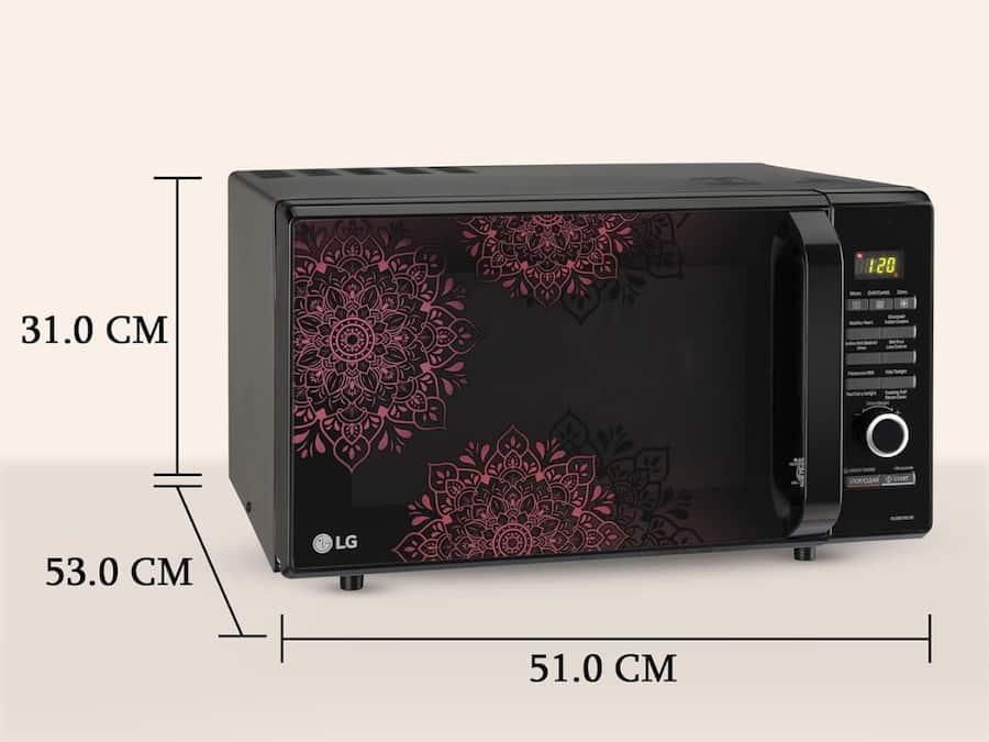 LG 28 L Charcoal Convection Healthy Microwave
