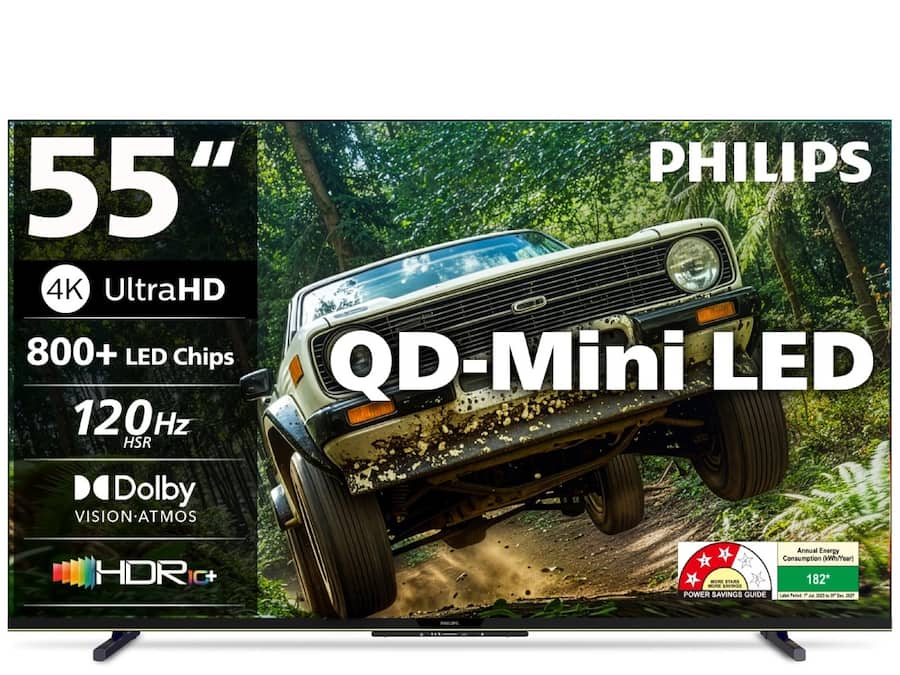 Philips 138 cm 55 inch QLED Mini LED Smart Frameless Google TV