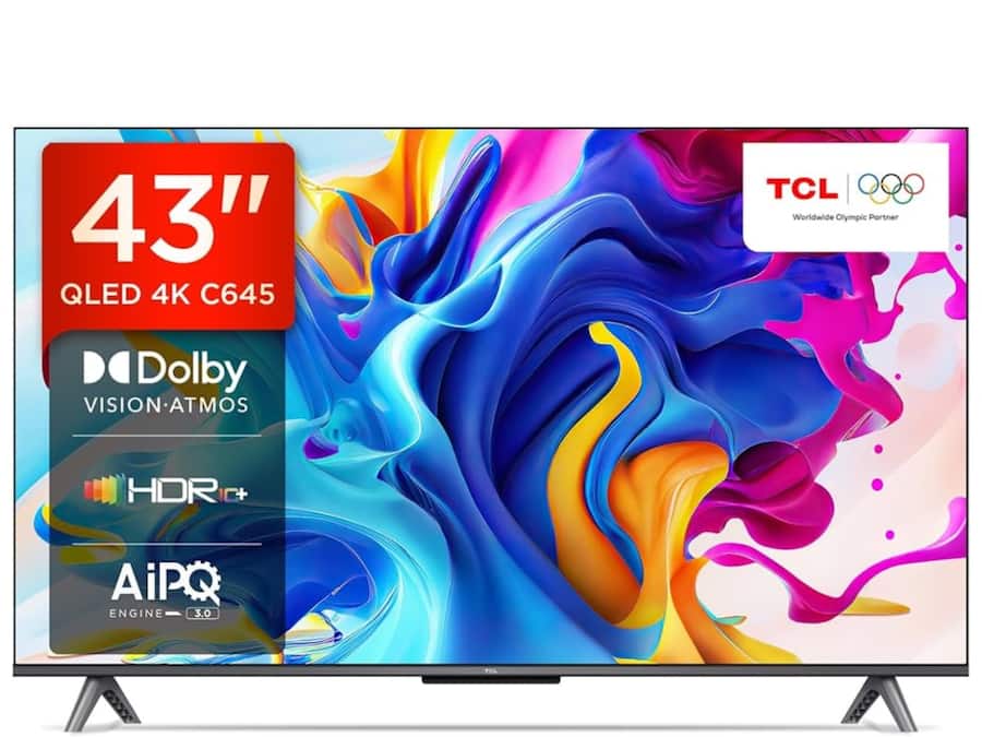TCL 108 cm 43 inches 4K Ultra HD Smart QLED Google TV