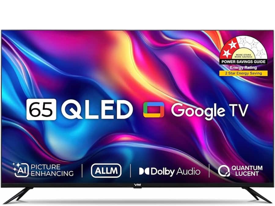VW 165 cm 65 inches Pro Series 4K Ultra HD Smart QLED Google TV