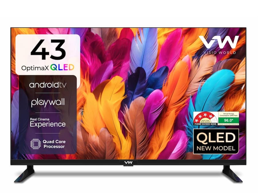 VW 43-inch 4K Ultra HD Smart QLED TV