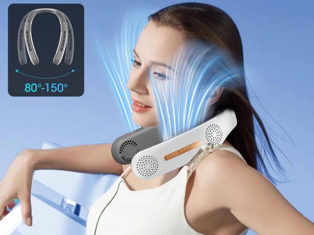 Rs 1000 से भी कम के Portable Neck Fan, घर से बाहर गर्मी में भी देंगे ठंडक