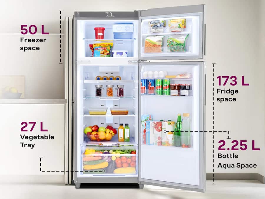 Godrej 223L double door 2 star refrigerator