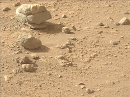 NASA Rover Spots Strange Stacked Rocks on Mars