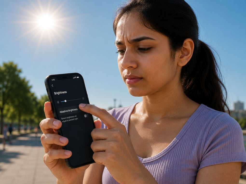 Phone brightness