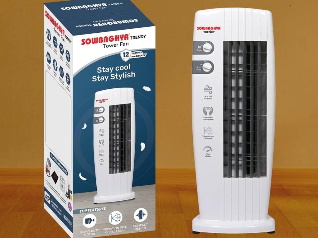 SOWBAGHYA Trendy Bladeless Tower Fan