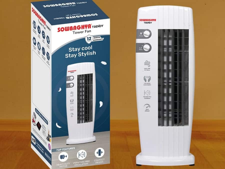 SOWBAGHYA Trendy Bladeless Tower Fan