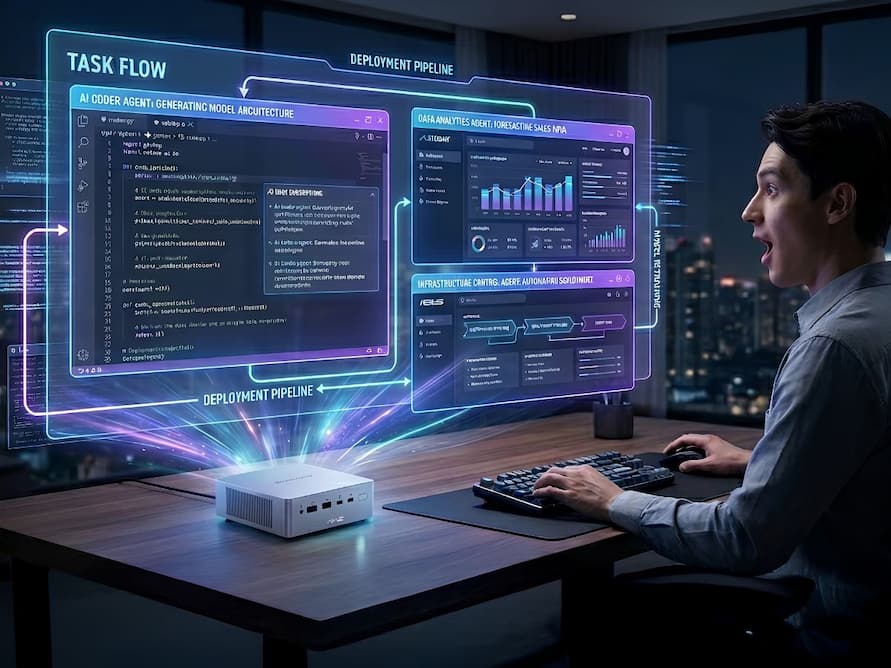 ASUS Ascent QN10 mini PC debuts with Snapdragon X2 Elite and on-device AI capabilities