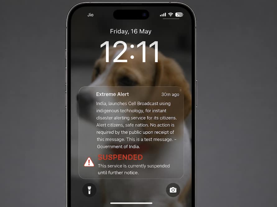 Cell Broadcast warning alerts temporarily suspended in India: Why?