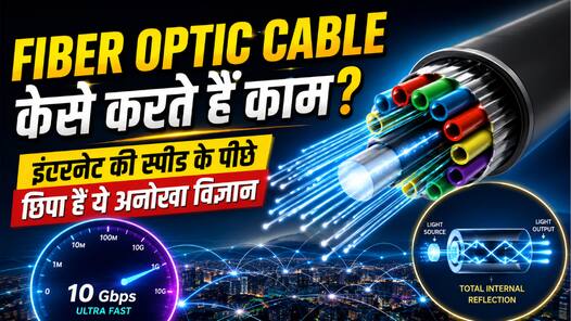 Fiber Optic Cable कैसे करते हैं काम? इंटरनेट की स्पीड के पीछे छिपा है ये अनोखा विज्ञान