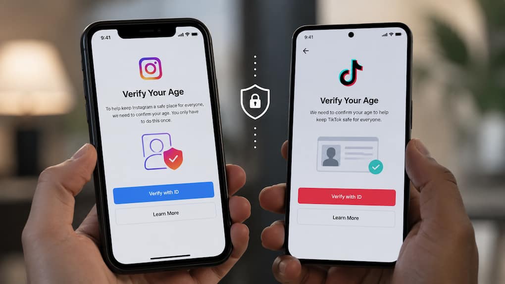 Insta and TikTok age verification