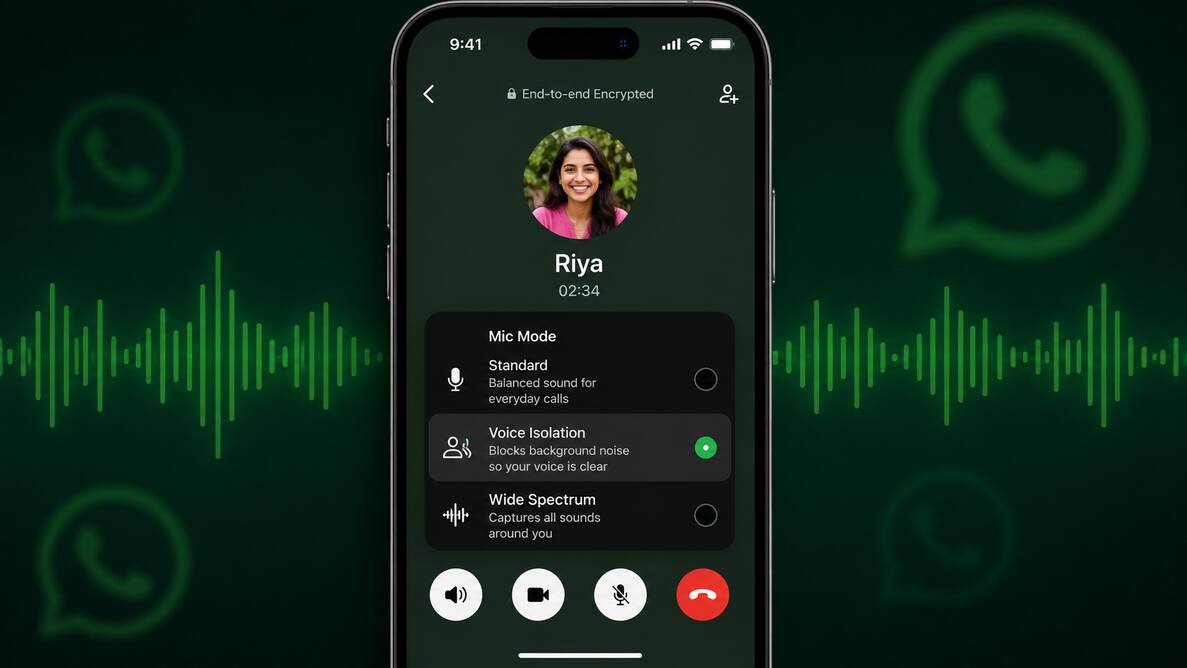 WhatsApp is rolling out iPhone Mic Mode controls; Here's what changes during calls