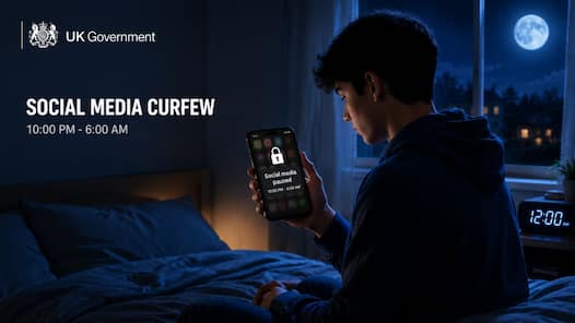 UK plans default social media curfew for teens after midnight: Here's how it will work